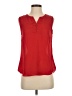 Laundry by Shelli Segal Red Sleeveless Blouse Size 4 - photo 1