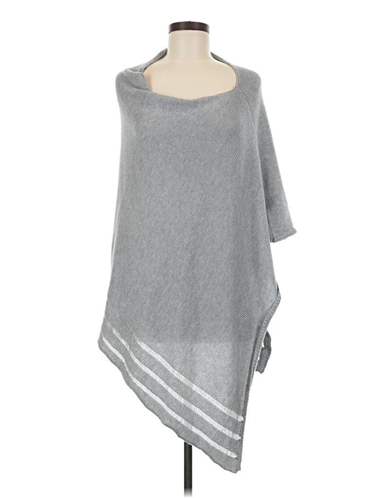 Pre-owned Korye Poncho In Gray