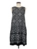Apt. 9 Graphic Gray Casual Dress Size M - photo 1
