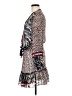 Casting 100% Polyester Print Ivory Casual Dress Size Med (2 or M) - photo 5