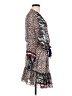Casting 100% Polyester Print Ivory Casual Dress Size Med (2 or M) - photo 4