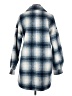 Apparis 100% Polyester Plaid Blue Coat Size XS - photo 2