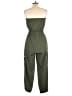 Shein 100% Polyester Solid Green Jumpsuit Size L - photo 2