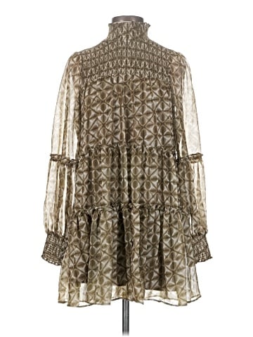 Olivaceous Casual Dress (view 1)