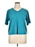 Blue Canoe Teal Short Sleeve Top Size XL - photo 1