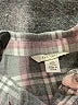 C established 1946 100% Rayon Plaid Gray Long Sleeve Blouse Size XS - photo 7