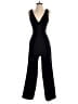 BCBGeneration 100% Polyester Solid Black Jumpsuit Size 0 - photo 1