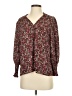 Aqua 100% Polyester Burgundy Long Sleeve T-Shirt Size S - photo 1