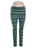 Lularoe Print Teal Leggings Size 1X (Tall & Curvy) - photo 1