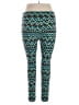 Lularoe Print Teal Leggings Size 1X (Tall & Curvy) - photo 2
