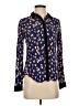 Maeve 100% Rayon Print Blue Long Sleeve Blouse Size 2 - photo 1