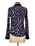 Maeve 100% Rayon Print Blue Long Sleeve Blouse Size 2 - photo 2