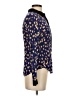 Maeve 100% Rayon Print Blue Long Sleeve Blouse Size 2 - photo 4