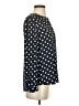 J.Crew 100% Polyester Polka Dots Black Long Sleeve Blouse Size S - photo 4