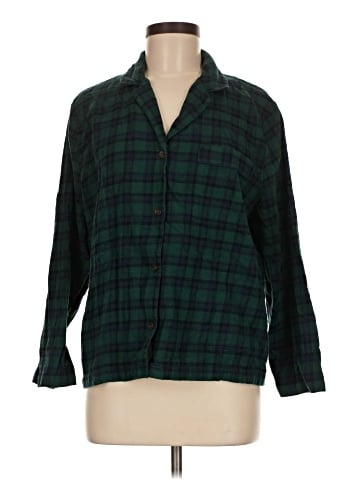 Eberjey 3/4 Sleeve Button-Down Shirt (view 1)