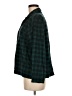 Eberjey 100% Cotton Plaid Green 3/4 Sleeve Button-Down Shirt Size M - photo 5