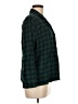 Eberjey 100% Cotton Plaid Green 3/4 Sleeve Button-Down Shirt Size M - photo 4