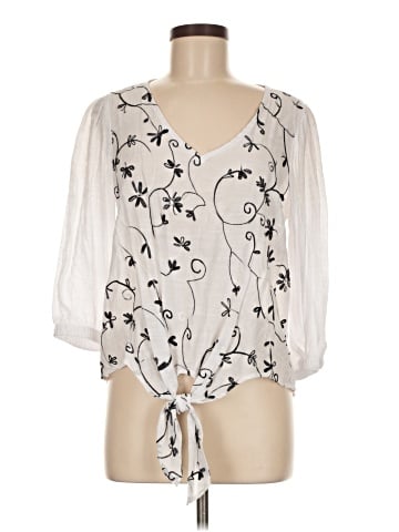 Willi Smith 3/4 Sleeve Blouse (view 1)