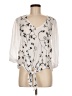 Willi Smith White 3/4 Sleeve Blouse Size M - photo 1