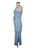 Forever 21 Solid Blue Casual Dress Size S - photo 5
