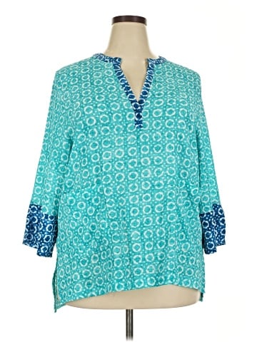 Terra-SJ Apparel 3/4 Sleeve Blouse (view 1)