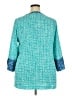 Terra-SJ Apparel 100% Polyester Teal 3/4 Sleeve Blouse Size XXL - photo 2