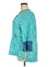 Terra-SJ Apparel 100% Polyester Teal 3/4 Sleeve Blouse Size XXL - photo 5