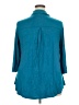 Assorted Brands Teal 3/4 Sleeve Button-Down Shirt Size 2X - photo 2