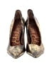 Sam Edelman Animal Print Gold Heels Size 6 1/2 - photo 2