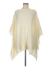 Dillard's 100% Acrylic Solid Ivory Poncho One size - photo 1
