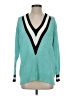 Rag & Bone 100% Cotton Color Block Teal Pullover Sweater Size XS - photo 1