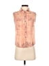 BDG Orange Sleeveless Button-Down Shirt Size XS - photo 1