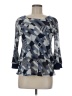Andria Lieu Blue 3/4 Sleeve Blouse Size M - photo 1