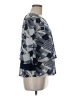 Andria Lieu Blue 3/4 Sleeve Blouse Size M - photo 4