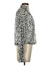 Express 100% Polyester Animal Print Silver Long Sleeve Blouse Size XS - photo 4