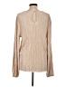 2 Hearts Tan Long Sleeve Blouse Size L - photo 2
