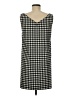 Ann Taylor Houndstooth Black Casual Dress Size 6 - photo 2