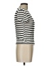 Assorted Brands Stripes Ivory Short Sleeve Turtleneck Size L - photo 4