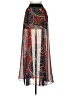 Bebe Paisley Red Casual Skirt Size XXS (estimated) - photo 2