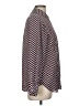 Premise Studio 100% Polyester Houndstooth Black Burgundy Long Sleeve Blouse Size M - photo 4