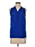 XOXO Blue Sleeveless Blouse Size XS - photo 1