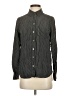 Few Moda Stripes Gray Long Sleeve Button-Down Shirt Size XS - photo 1