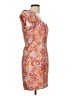 Lulus Floral Multi Color Orange Cocktail Dress Size L - photo 4