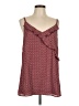 CAbi 100% Polyester Print Burgundy Sleeveless Blouse Size L - photo 1