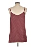 CAbi 100% Polyester Print Burgundy Sleeveless Blouse Size L - photo 2