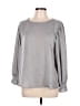 Entro 100% Polyester Gray Long Sleeve Blouse Size L - photo 1