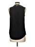 Ann Taylor LOFT 100% Polyester Floral Black Sleeveless Blouse Size M - photo 2