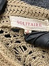 Solitaire 100% Acrylic Tan Long Sleeve Blouse Size S - photo 7
