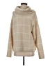 Lumiere Plaid Tan Turtleneck Sweater Size S - photo 1