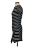 Olivaceous Stripes Black Casual Dress Size M - photo 5
